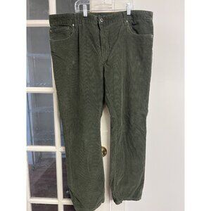 Vtg GH Bass And Co Corduroy Pants Men's 38x30 Green Casual Clothing Office Wear